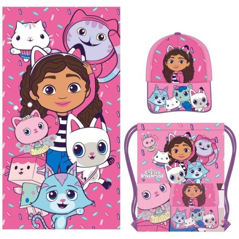 Telo da bagno Gabby's Dollhouse Rosa