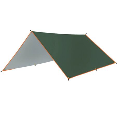 Telo da campeggio 3x3 m, telo impermeabile, antipioggia, telo bivacco con occhielli, tenda parasole per la sopravvivenza in tutte le condizioni atmosferiche, per esterni, bivacco, escursionismo, trekk