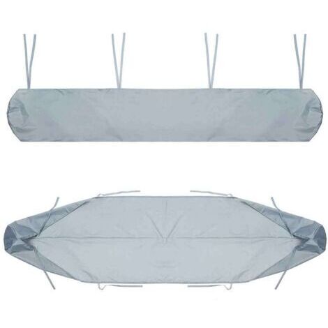 Telo di copertura antipolvere per tendalino, sacca di copertura retrattile con coulisse, adatto per terrazze da giardino esterne (dimensioni: 3 metri, colore: grigio).
