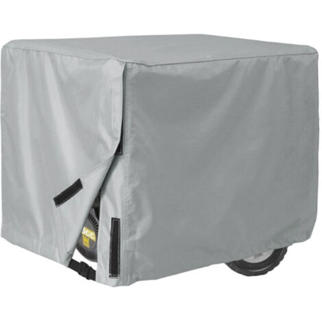 Telo di copertura impermeabile e antipolvere per generatore elettrico da giardino e patio (grigio)