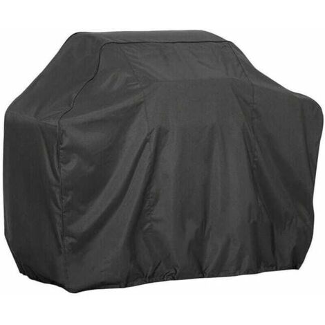 Telo di copertura per barbecue in tessuto Oxford 210D - Nero, impermeabile e antipolvere (145×61×117 cm)