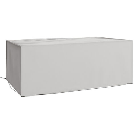 Telo di copertura per mobili da giardino, resistente all'inverno, impermeabile, anti-UV, in tessuto Oxford 600D, 210 x 140 x 80 cm, grigio.