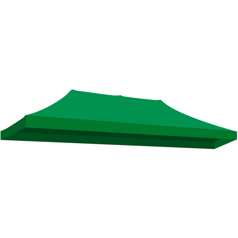 Frankystar - Telo di copertura superiore per gazebo 3x6 mt. Copertura di ricambio in trama Oxford rivestita in pvc. Impermeabile e resistente ai