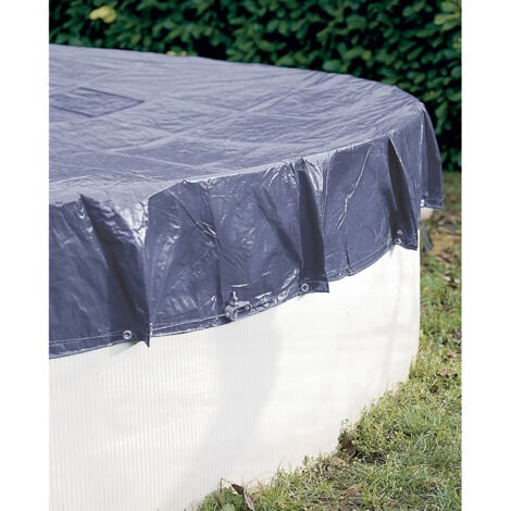 Telo di protezione 140g/m2 WERKA PRO per piscina fuori terra rotondaTelo Ø 4,20m per piscina Ø 3,60m