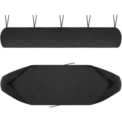 Telo di protezione per tenda da giardino, in telone Oxford 420D, resistente ai raggi UV, antipolvere, impermeabile, resistente a neve e pioggia in inverno, per tettoie e mobili da giardino (nero, 4 m)