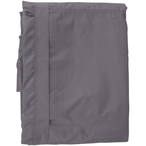 Telo di ricambio copertura tetto per gazebo HHG-357 poliestere 250x320cm grigio