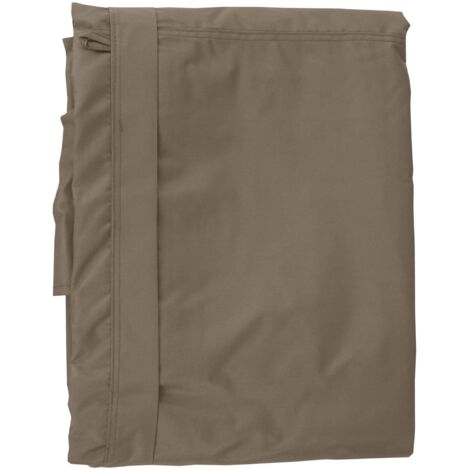 Telo di ricambio copertura tetto per gazebo HHG-358 poliestere 300x370cm marrone