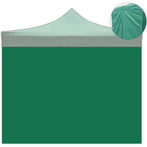 Telo di Ricambio Laterale per Gazebo Pieghevole 3x2m Impermeabile Verde