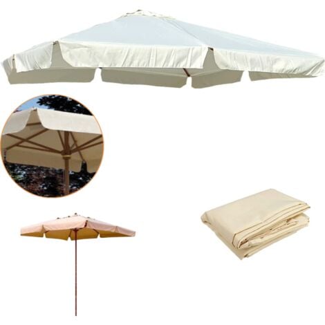 Ombrellone da Giardino 3x3 Decentrato Top in Poliestere 220 g/mq per  Esterno - Bianco