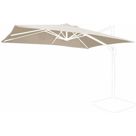 per ombrellone Taglia libera bianco copertura in rete per mobili da terrazza con cerniera Non null 300 x 230 cm zanzariera Telo di copertura per ombrellone da giardino 