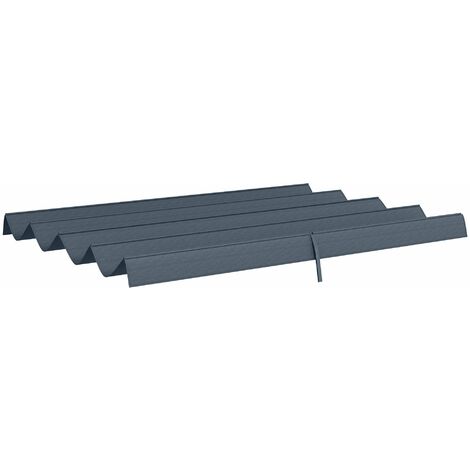 Telo di Ricambio per Pergola da Giardino 286x245 cm in Poliestere Grigio Scuro