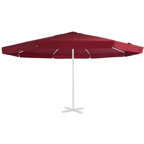 Telo di Ricambio per Tenda da Sole Rosso Bordò 515 cm vidaXL