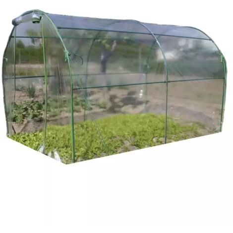 telo di ricambio verdemax per serra premium in plastica trasparente 200x300x180 cm