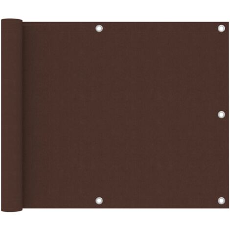 Telo frangivista per balcone,Paravento da Balcone,Rete ombreggiante Marrone 75x500 cm in Tessuto Oxford XZZ152883 BonneVie