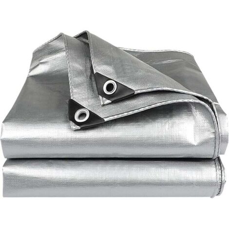 Telo impermeabile per camion da esterno per mobili da giardino 3 x 3 m (argento)