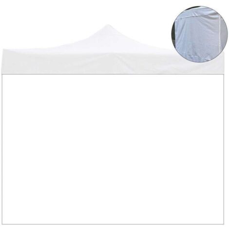 Telo Laterale 2X2Mt Bianco Impermeabile Ricambio per Gazebo Richiudibile 2X2Mt