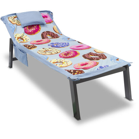 Telo Mare Da Lettino Con Cuscino Modello Comodo Summer Disegno Ciambella