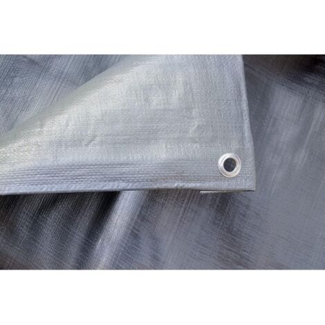 TELO OCCHIELLATO 3X4 GR.180 GRIGIO POLIETILENE