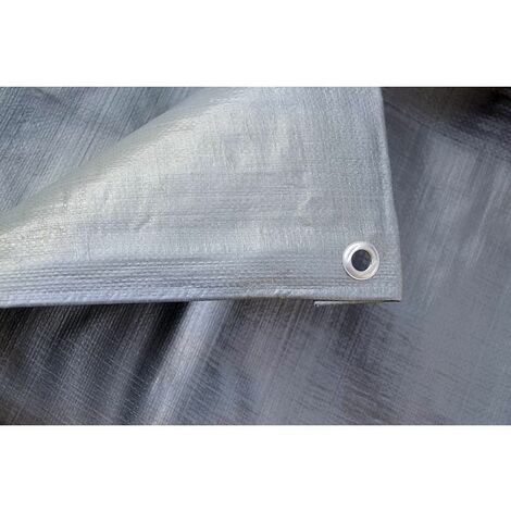 TELO OCCHIELLATO 3X4 GR.180 GRIGIO POLIETILENE