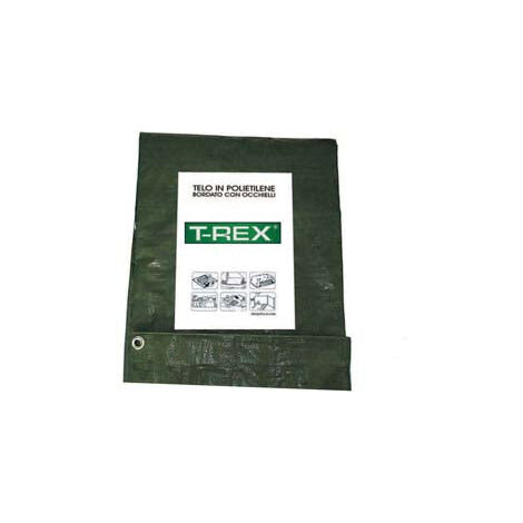Telo Occhiellato Bordato Con Angoli Rinforzati 150 Gr. Medio - mt.2x3 - gr.150 al mq. - colore verde/blu