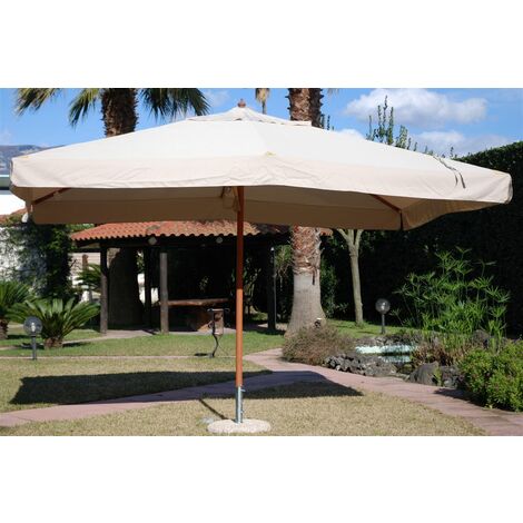 SAL MAR TELO OMBRELLONE LUXOR MISURA 3X4 METRI COLORE ECRU 300 GRAMMI MQ