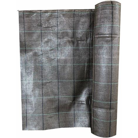 Telo Pacciamatura Altezza 0,52x100 mt Nero Telo Professionale Anti Erbacce per Orto, Giardino, Stabilizzazione Raggi UV