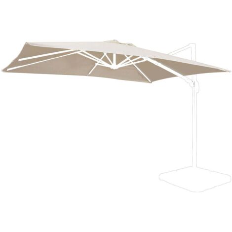 Telo parasole per ombrellone antivento giardino mod. Saturno 3x3 Tortora