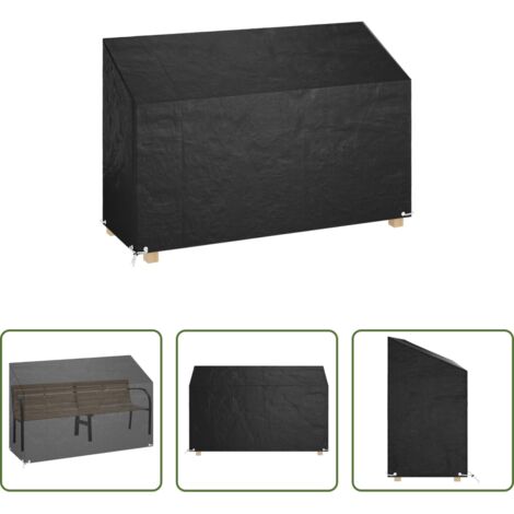 Telo per mobili da esterno -  Copri Panca da Giardino 8 Occhielli 190x70x70/88 cm Polietilene