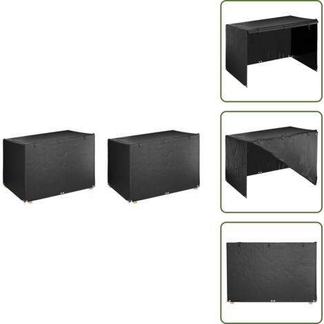 Telo per mobili da esterno - vidaXL Copri Panca Dondolo 2pz 12Occhielli 215x150x130/150 Polietilene - Protezione da sole