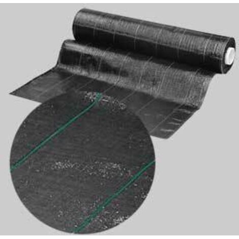 Telo per pacciamatura nero ideal star  h 2x100 mt piegata h 1 mt conf. da 200 mq