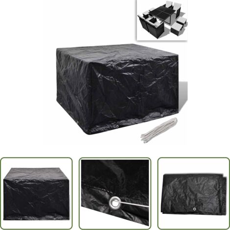 Telo per rattan -  Copertura per Mobili da Giardino con 8 Occhielli 113x113x73 cm