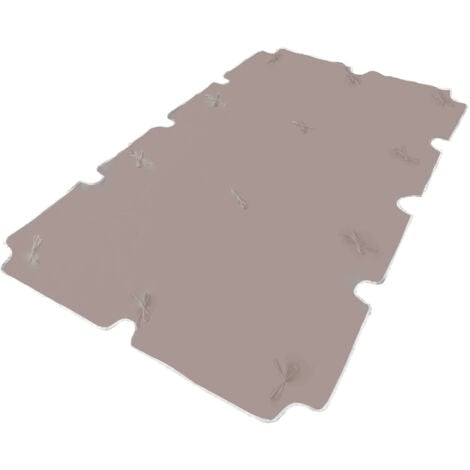 MAURY'S TELO PER TETTO DONDOLO CON MANTOVANA IN COLORE TORTORA 200 X 112 CM