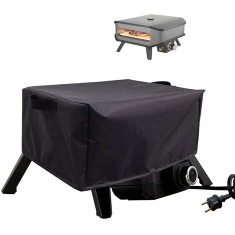 Telo protettivo 55x55x27 CM, copertura per forno per pizza da esterno in tessuto Oxford 420D, copertura per griglia impermeabile, antivento, resistente ai raggi UV, regolabile
