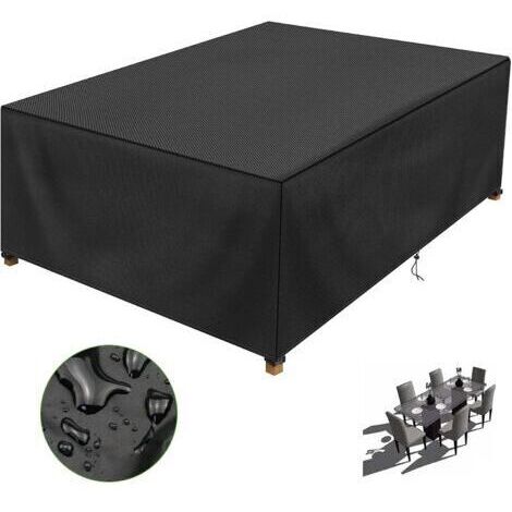 Telo protettivo per mobili da giardino 150x90x75 cm, impermeabile e robusto, in tessuto Oxford 210D, resistente al vento e ai raggi UV.