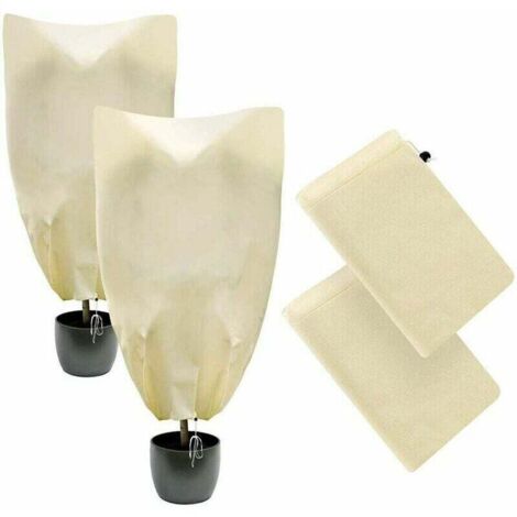 Telo protettivo per piante, protezione invernale, set da 2, 100 x 80 cm e 80 x 60 cm
