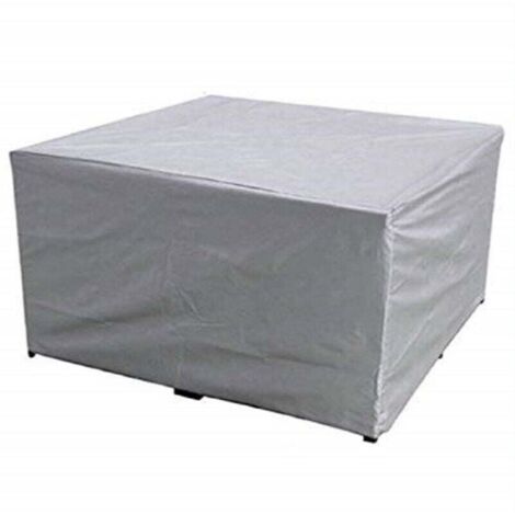 Telo protettivo rettangolare per mobili da giardino, in poliestere, impermeabile, antipolvere, resistente ai raggi UV, per sedie o tavoli da giardino (dimensioni: 205×104×71 cm)
