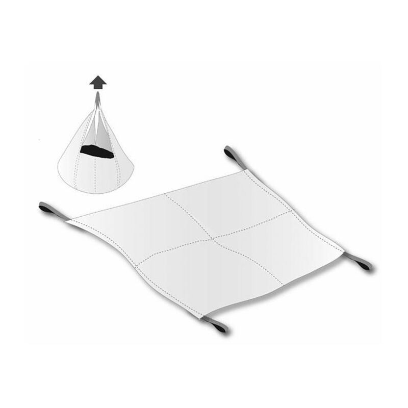 AMA - Telo raccolta sfalci con 4 asole 3x3