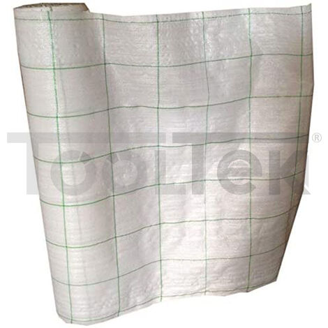 TELO RETE PACCIAMATURA ANTI RADICE ERBACCE ANTI STRAPPO 1,5X100mt BIANCO
