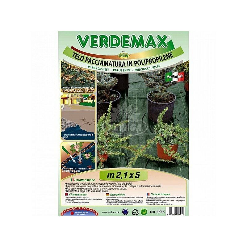 Verdemax - silencieux polypropylene vert m 2.1X5