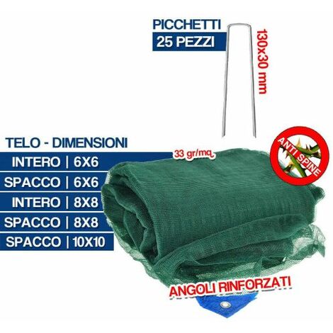 TELO RETE RACCOLTA OLIVE ANTISPINA OCCHIELLATO RINFORZATO C/S SPACCO 34674V SPACCO MT 12X12 (39276)