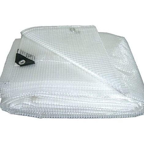 Telo Retinato Multiuso in Pvc - Bianco - 1,9X3 Metri