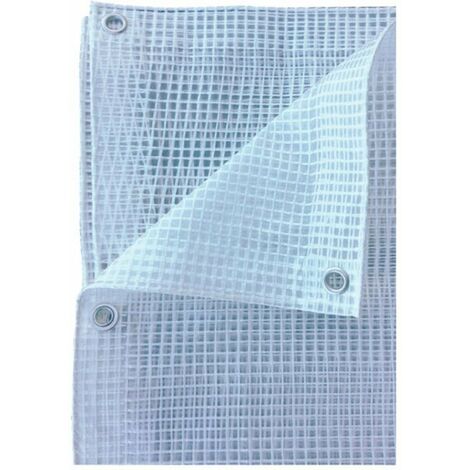Telo retinato trasparente in PE Leno 120 gr/m2, occhiellato 500x300cm, Fredi