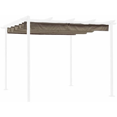 Telone pesante impermeabile beige telo di ricambio con bordo per gazebo  gazebi mt. 3x3 in PVC impermeabile