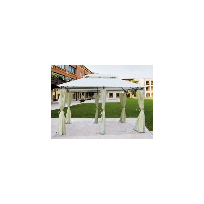 Image of Telo ricambio per gazebo in metallo sines colore beige mt 3x4 arredo giardino