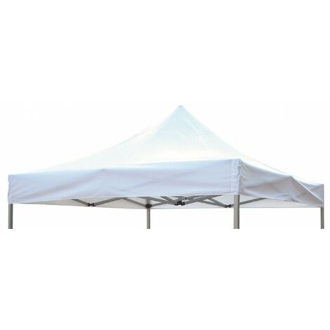 Telo Ricambio per Gazebo Professional 280x280 cm in Poliestere Bianco