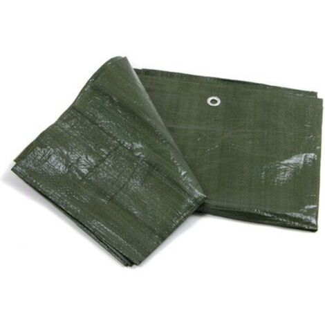 Telo Telone In Polietilene Occhiellato Leggero Colore Verde 8x10 Mt.