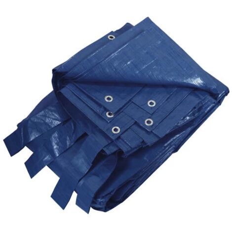 TELO TELONE OCCHIELLATO ESTERNO IMPERMEABILE PISCINA 8x14mt RIBIMEX