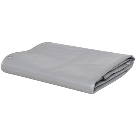 Telo telone versatile e resistente 650 g/m² 1,5 x 6 m grigio 020002177