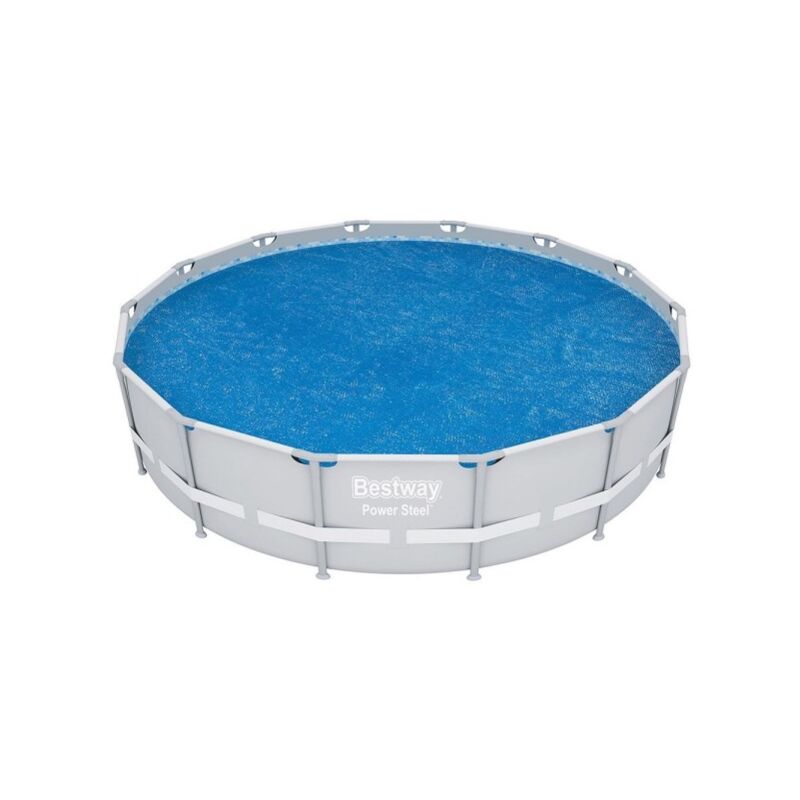 Trade Shop Traesio - Cubierta Térmica Redonda Para Piscina 457/427Cm Fast Set Steel Max Power Steel 58252