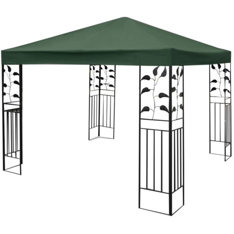 Telo Tetto ricambio per gazebo da sole 3x3m, Tessuto copertura superiore per gazebo Verde